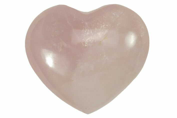 Polished Rose Quartz Hearts - 1.4" Size - Photo 1